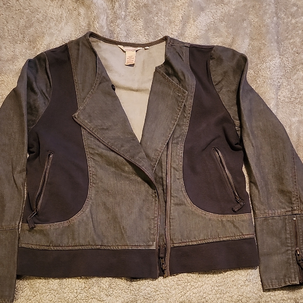 Sundance Two-Tone Gray Jean Jacket
